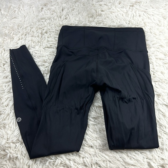 Lululemon Fast & Free 7/8 Tight II *Nulux 25" Black - Picture 5 of 7